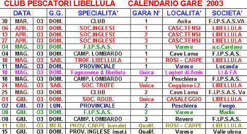 Calendario