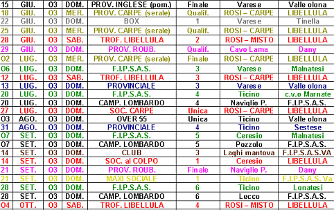 Calendario